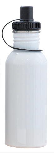 Botella de acero inoxidable 600ml, blanca